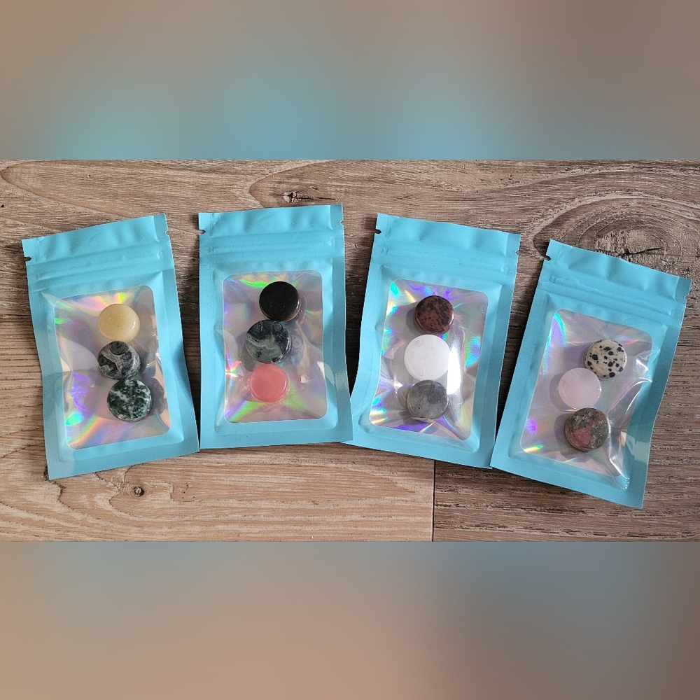 4 Packages Of Crystal Pocket Stones
